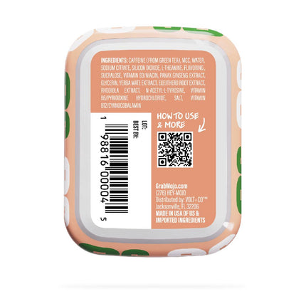 Mojo Peach Watermelon Caffeine Energy Pouches 50 mg