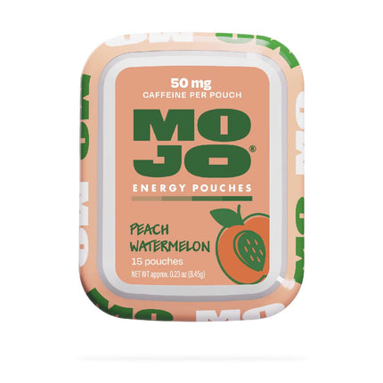 Mojo Peach Watermelon Caffeine Energy Pouches 50 mg