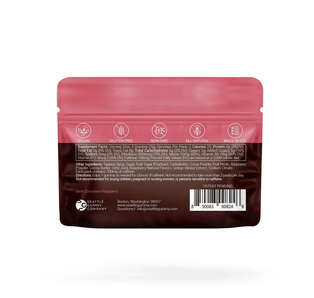 Dark Chocolate Raspberry Mocca Shot - Seattle Gummy Company