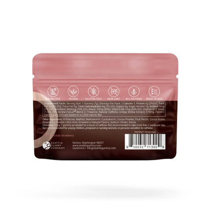 Dark Chocolate Strawberry Mocca Shot - Seattle Gummy Company